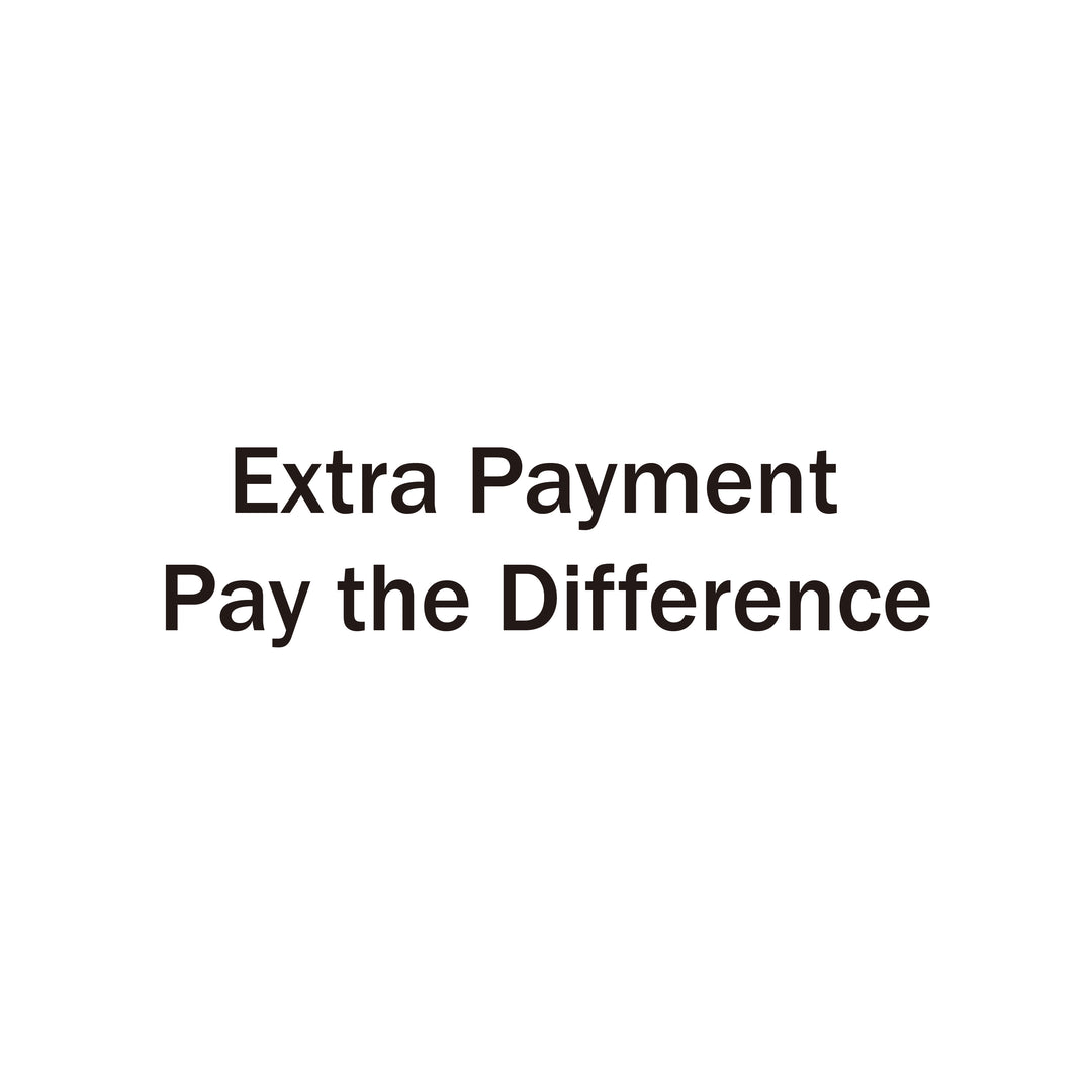 Extra Payment – Pay the Difference press-on nails text on white background